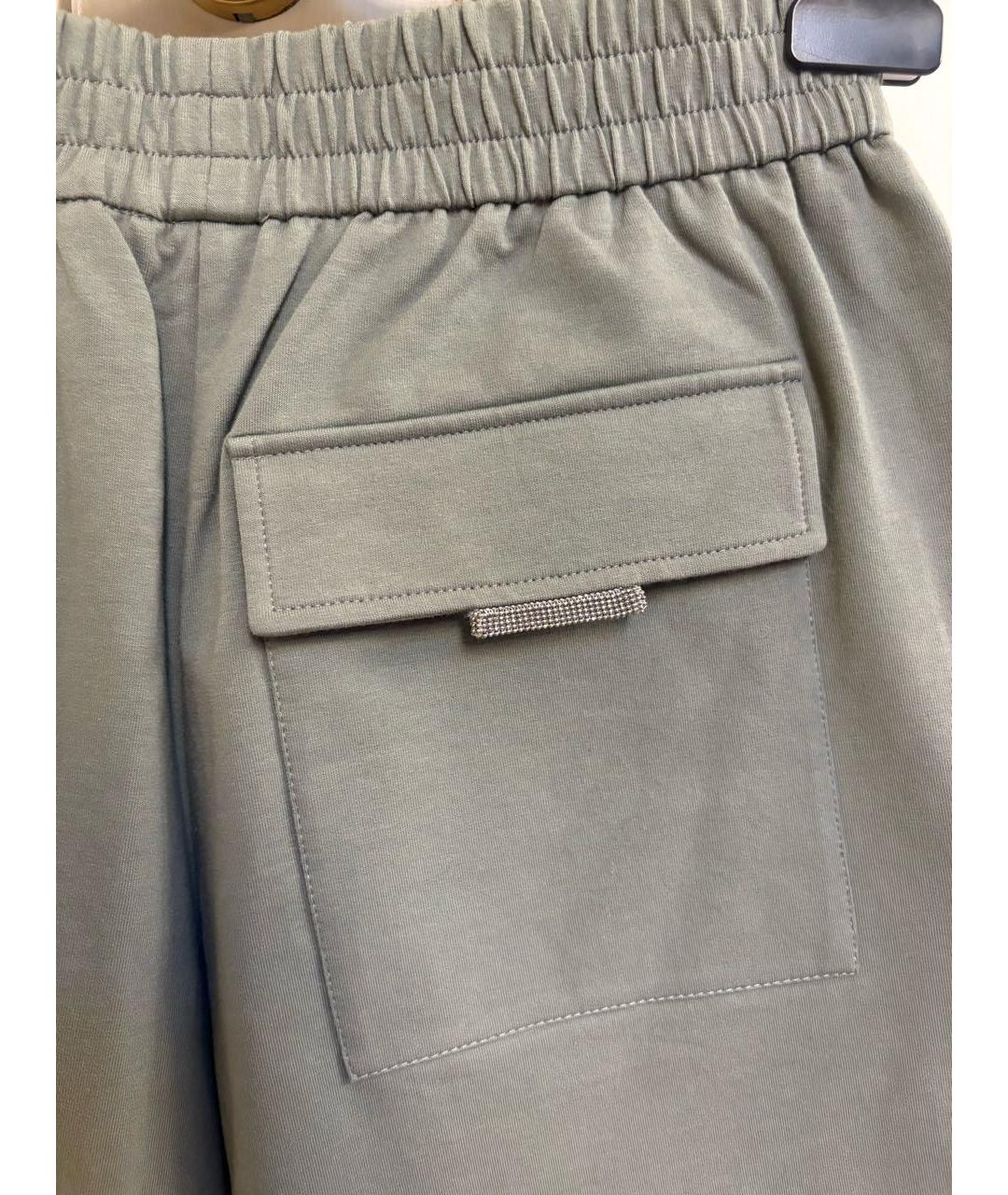 BRUNELLO CUCINELLI Антрацитовые хлопковые шорты, фото 4