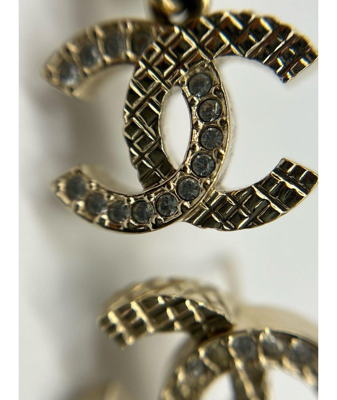 CHANEL Золотые серьги, фото 7