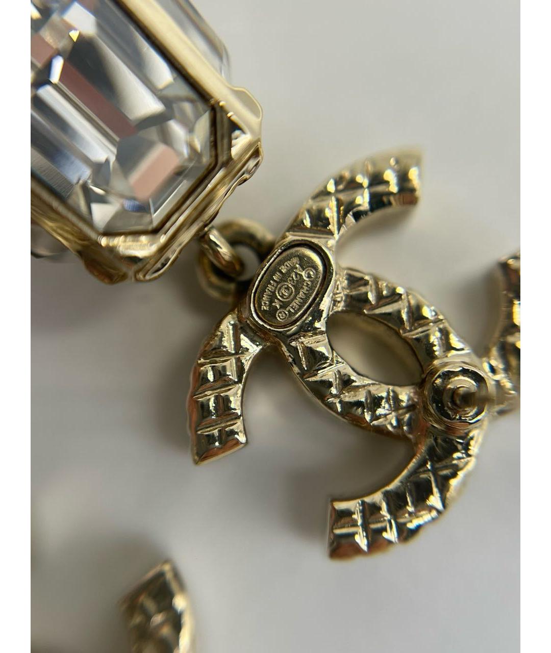 CHANEL Золотые серьги, фото 4
