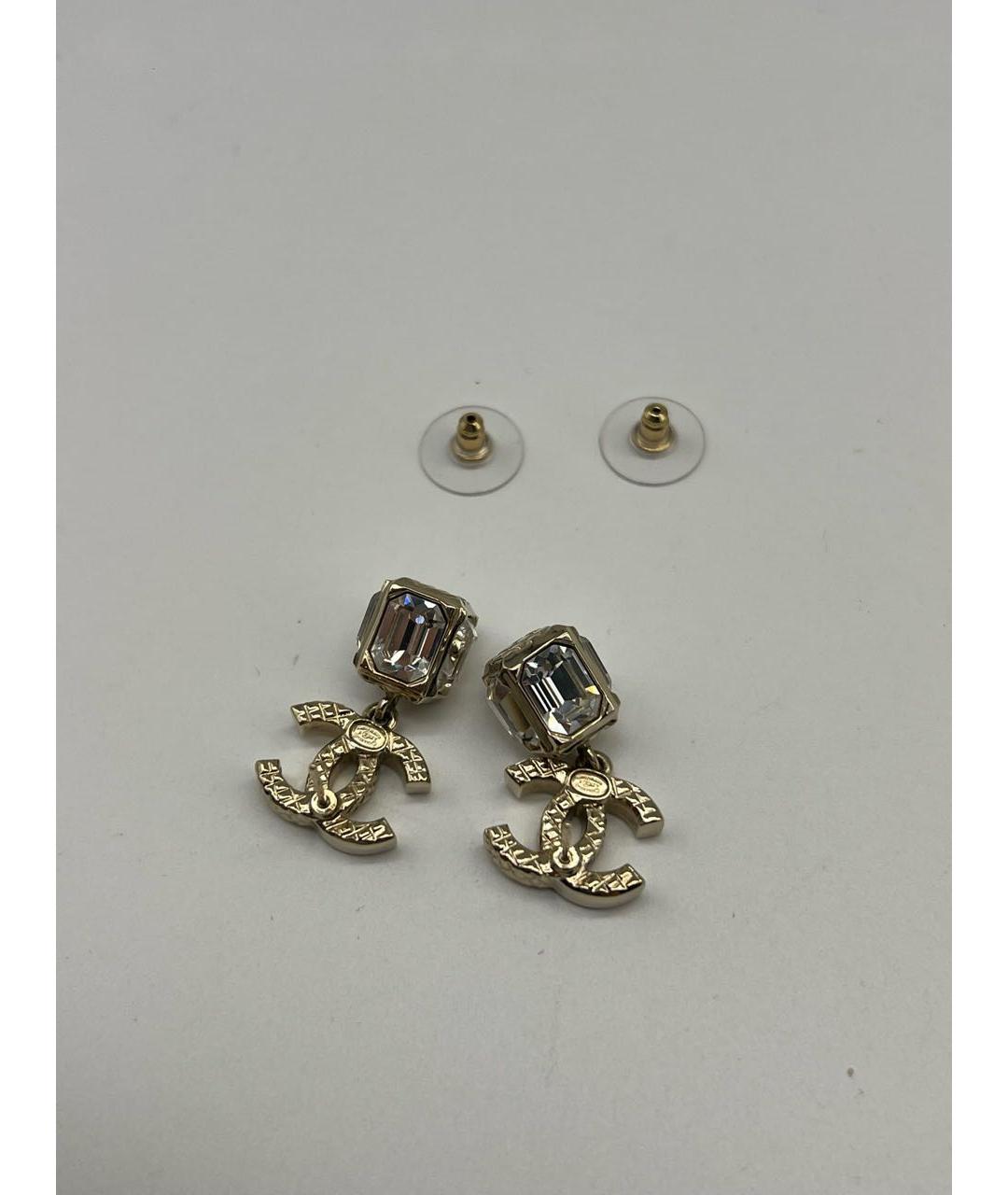 CHANEL Золотые серьги, фото 2