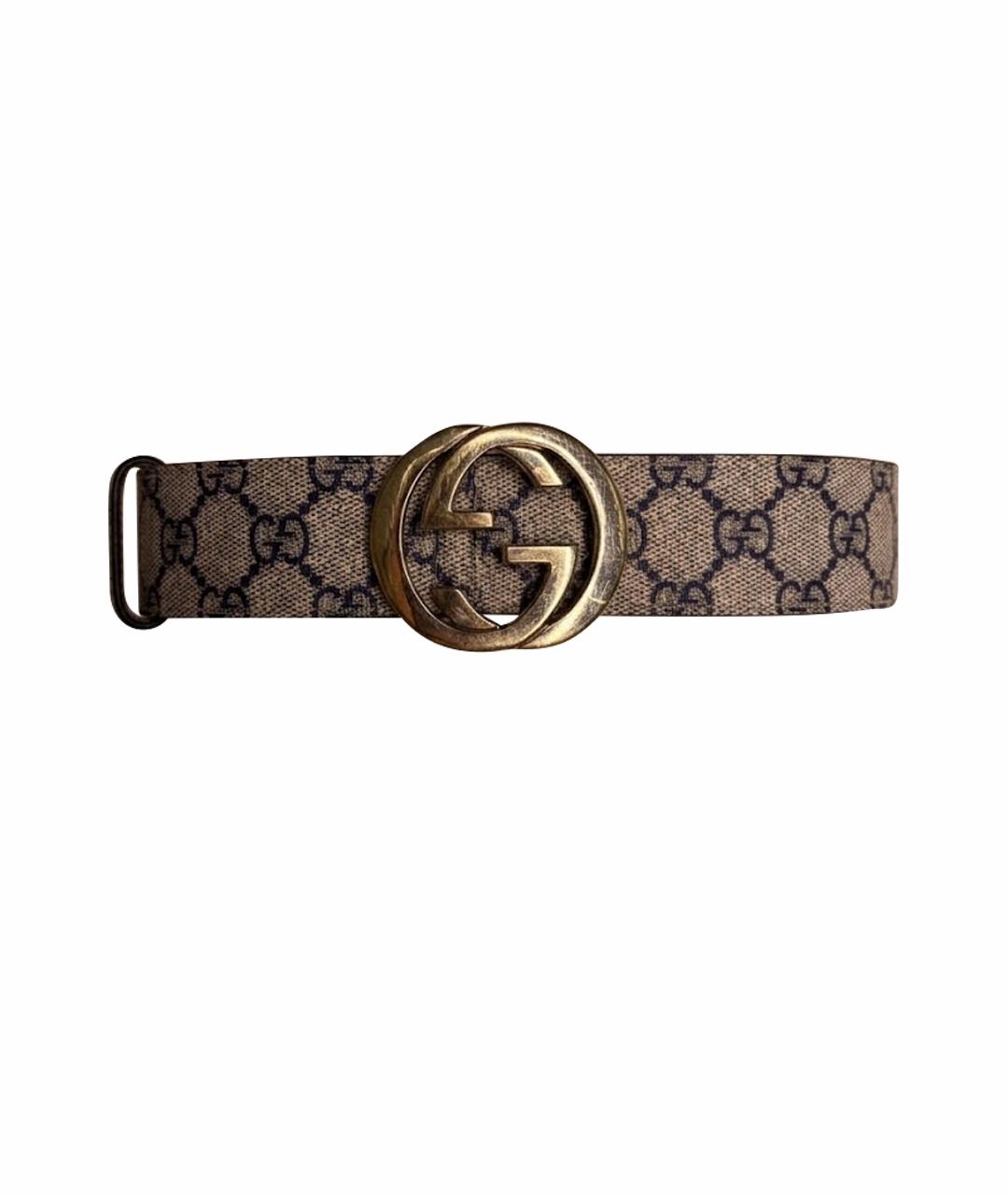 GUCCI Бежевый ремень, фото 1