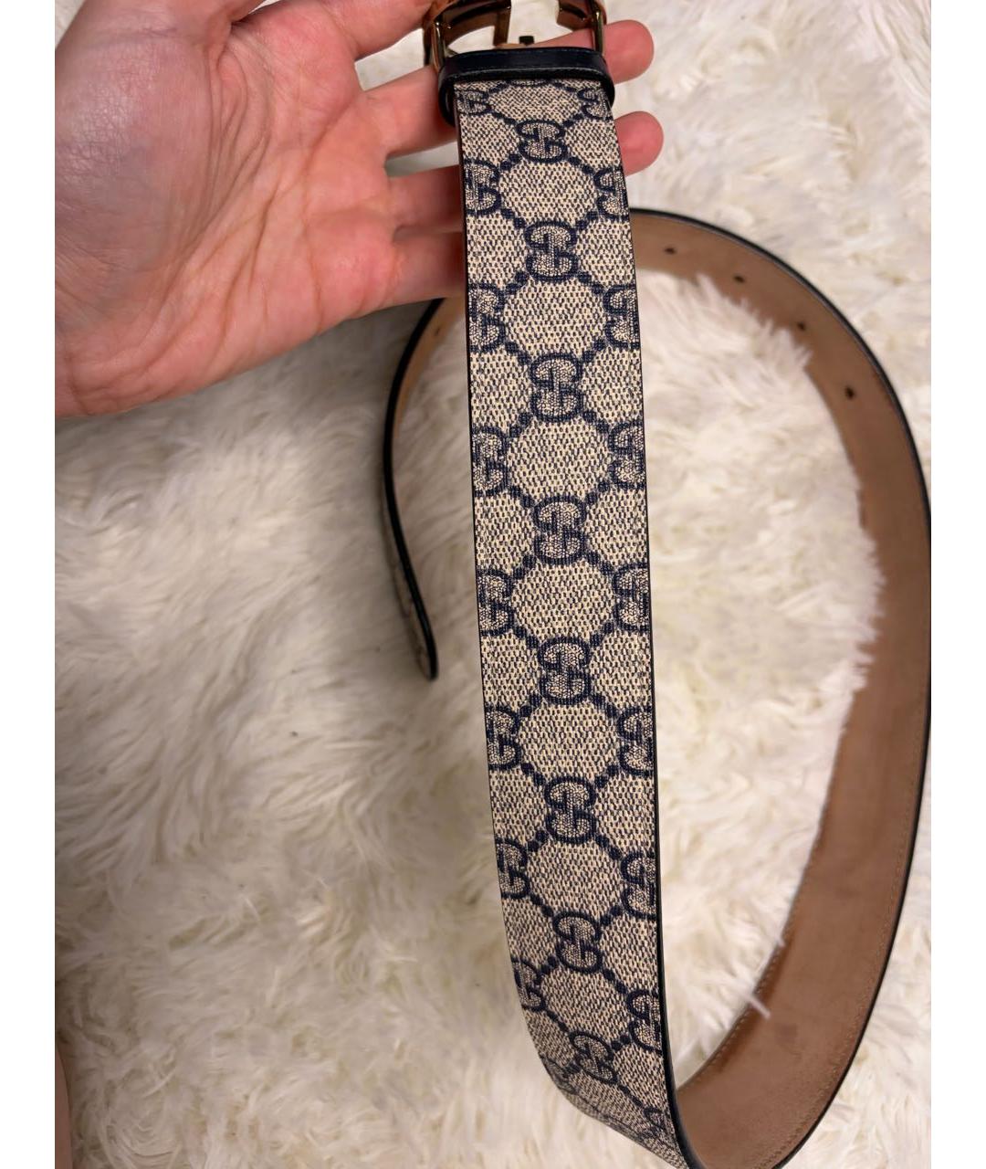 GUCCI Бежевый ремень, фото 4