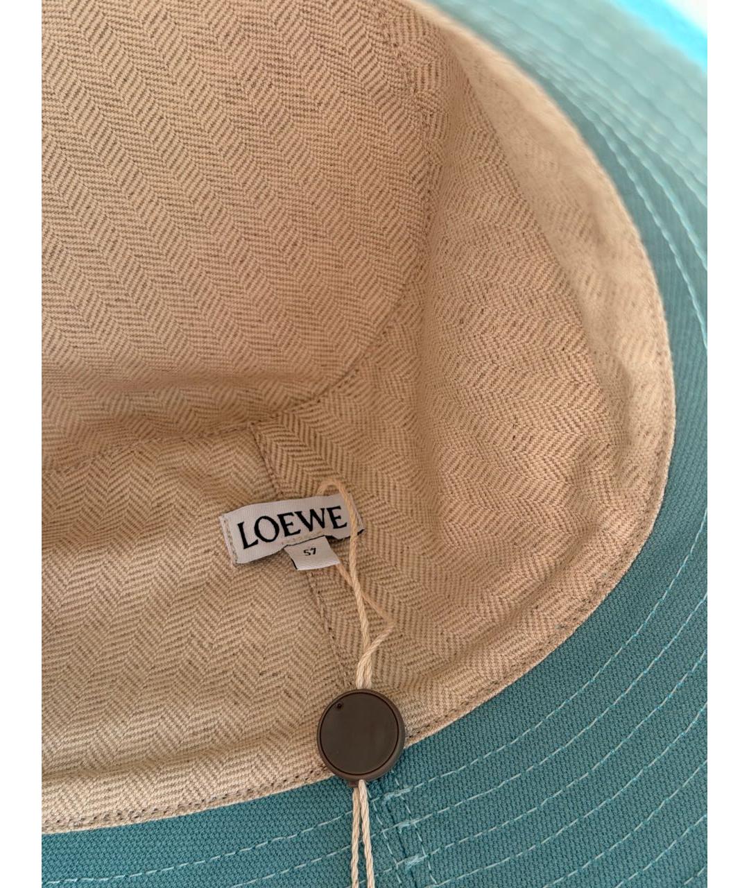 LOEWE Голубая хлопковая панама, фото 3