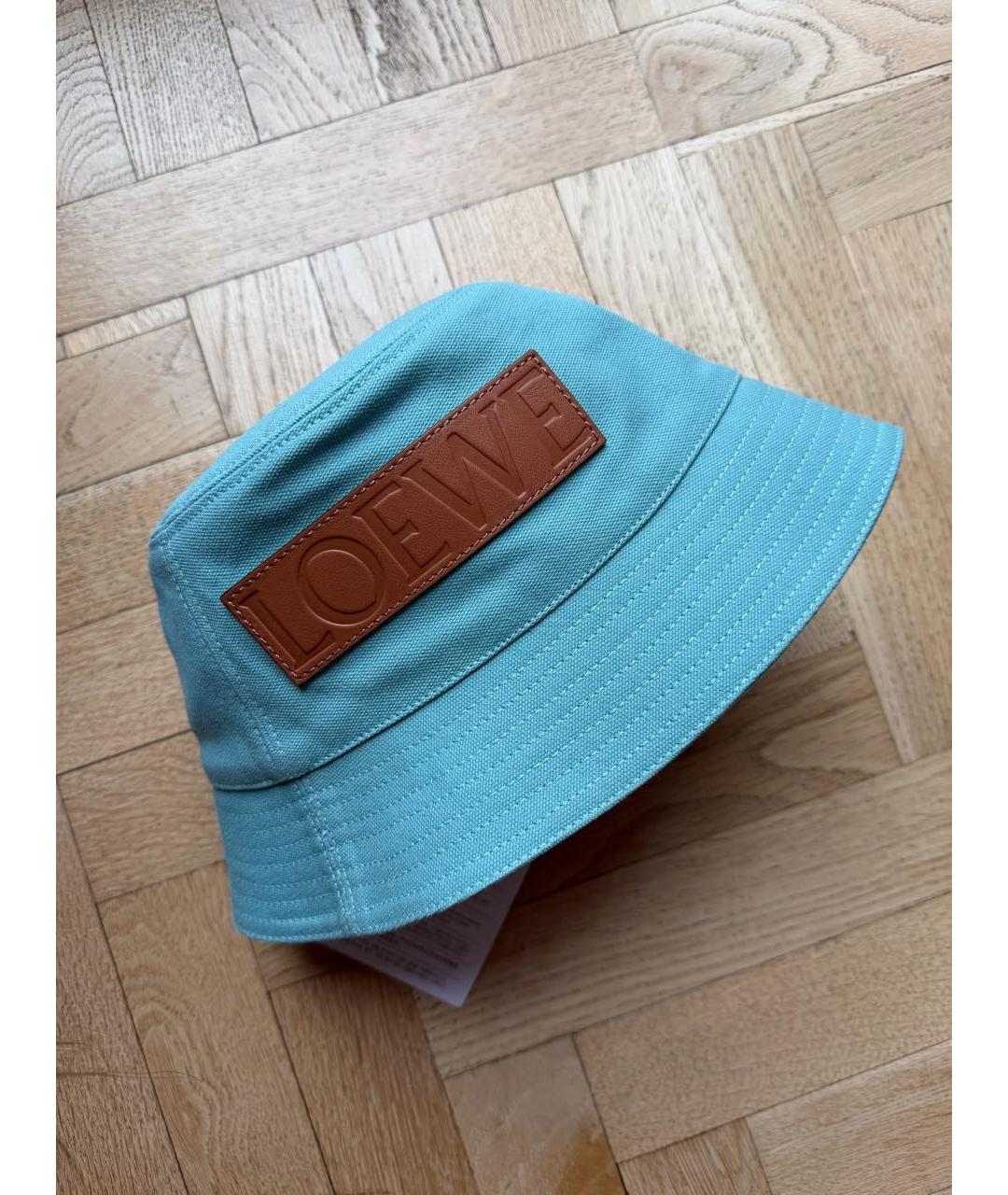 LOEWE Голубая хлопковая панама, фото 2