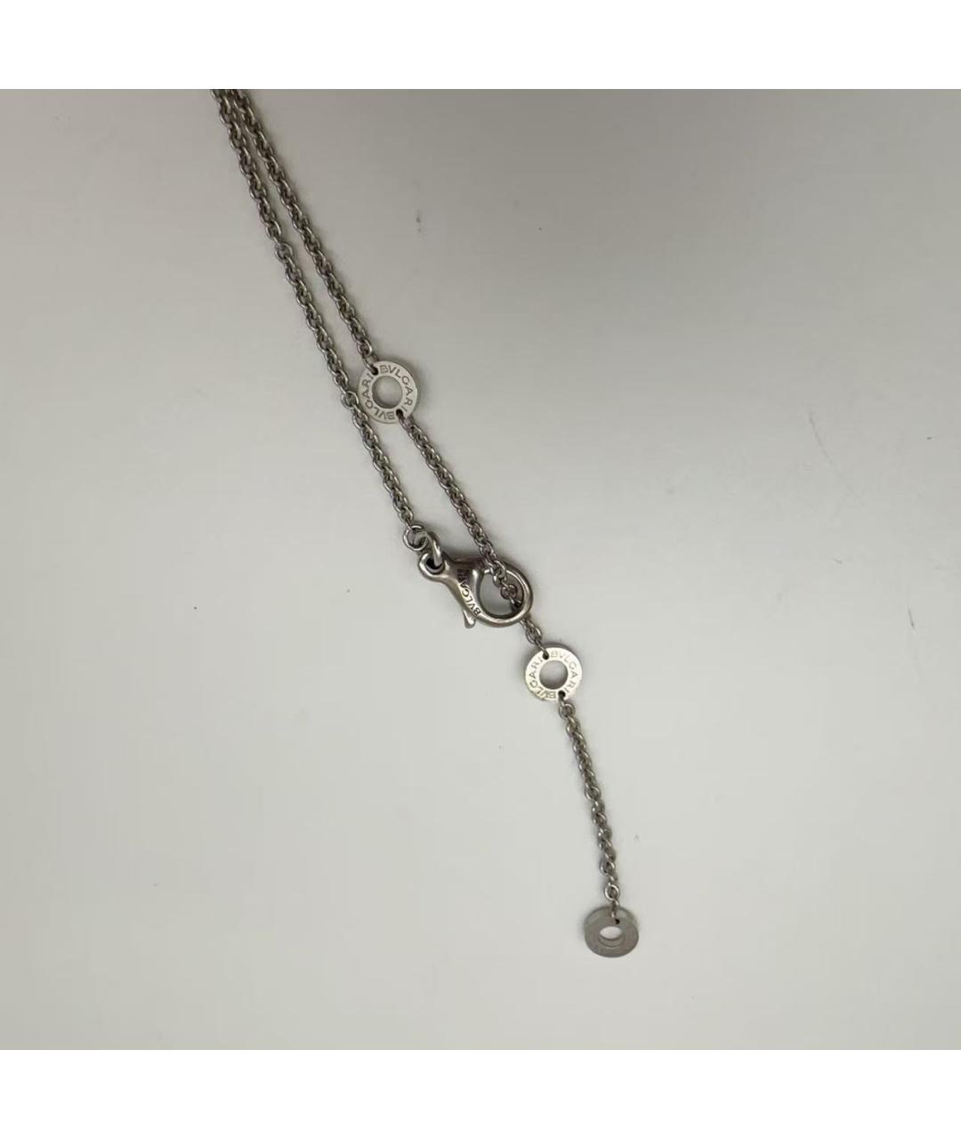 BVLGARI Серебряное колье из белого золота, фото 5