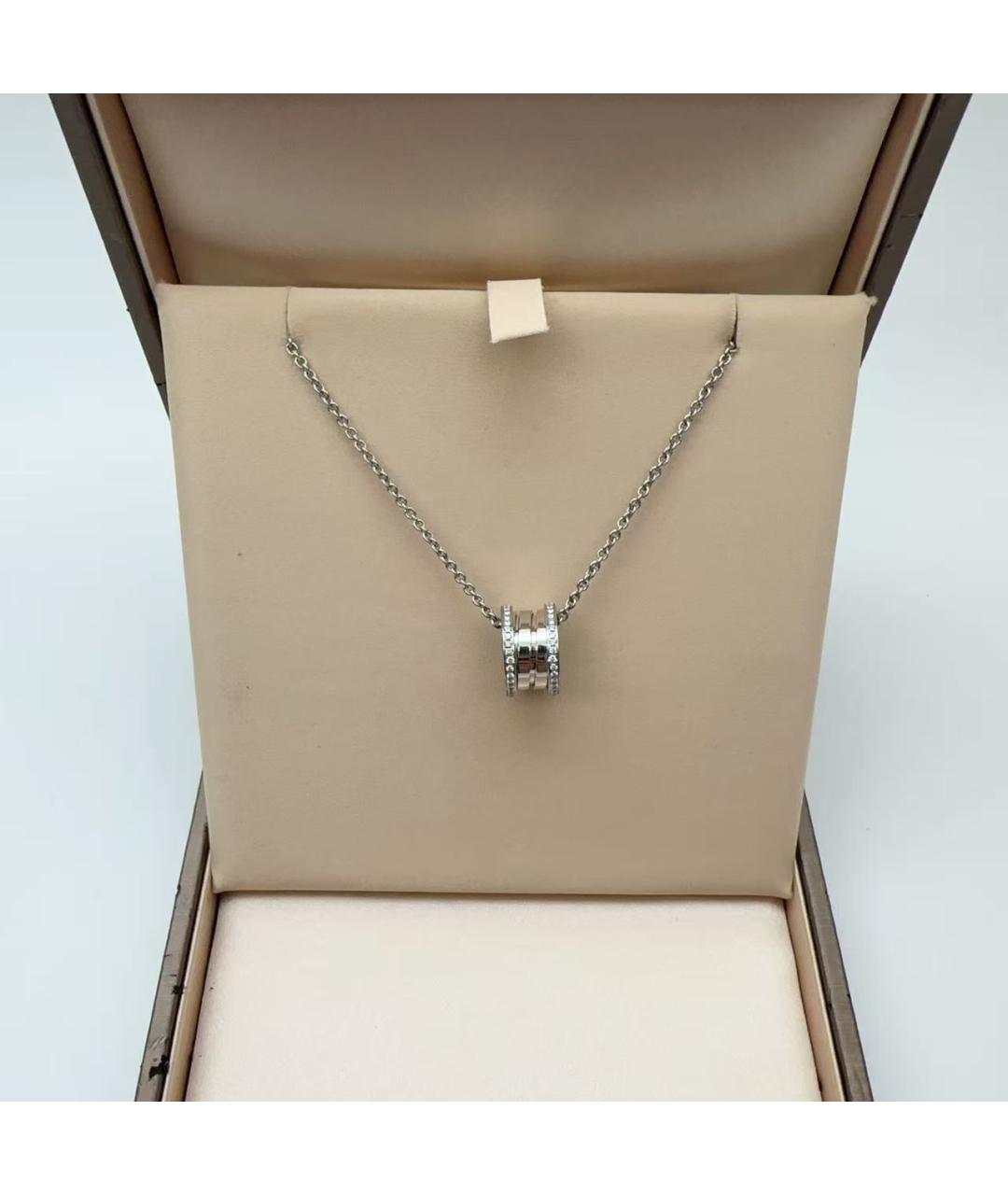 BVLGARI Серебряное колье из белого золота, фото 2