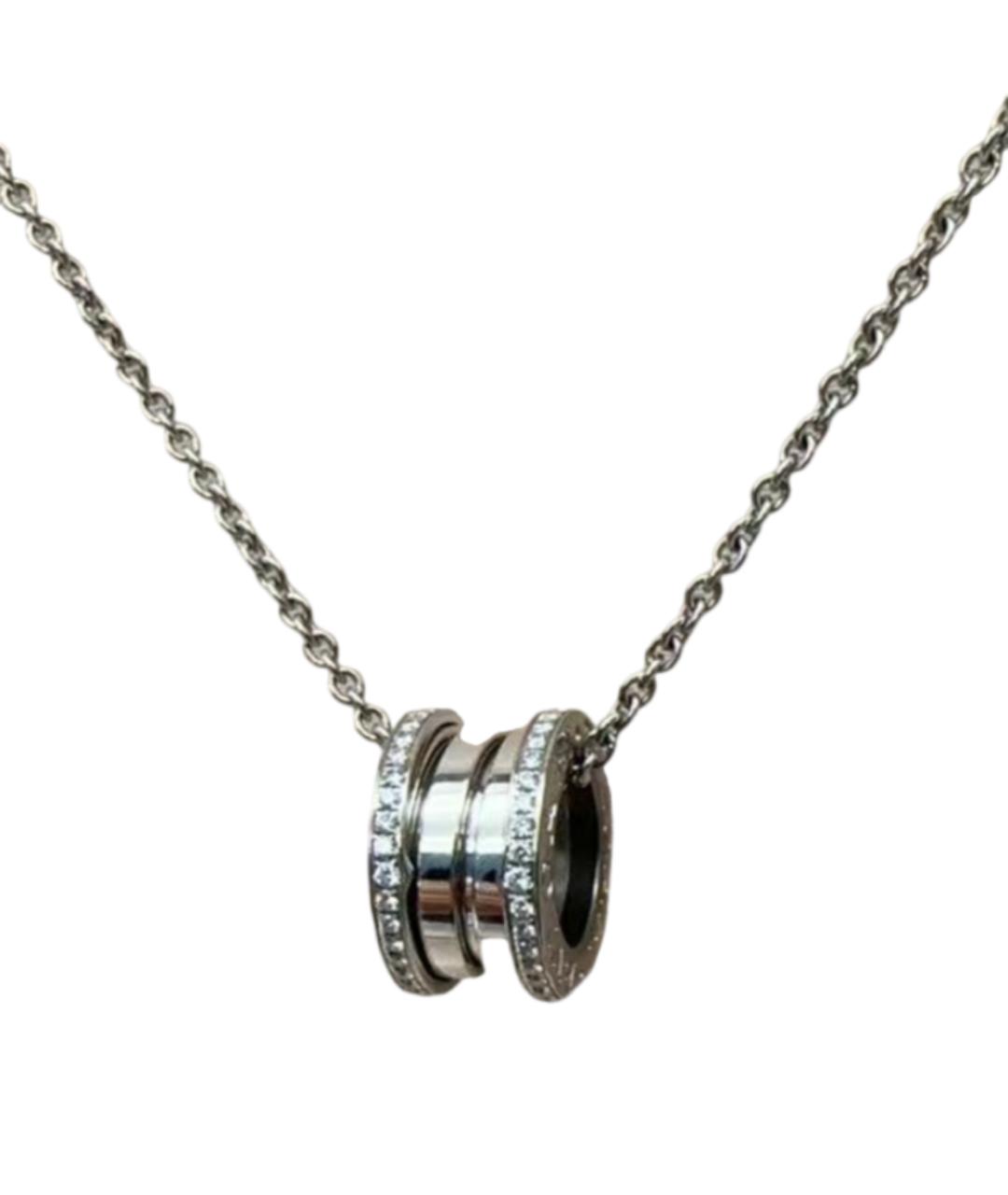 BVLGARI Серебряное колье из белого золота, фото 1