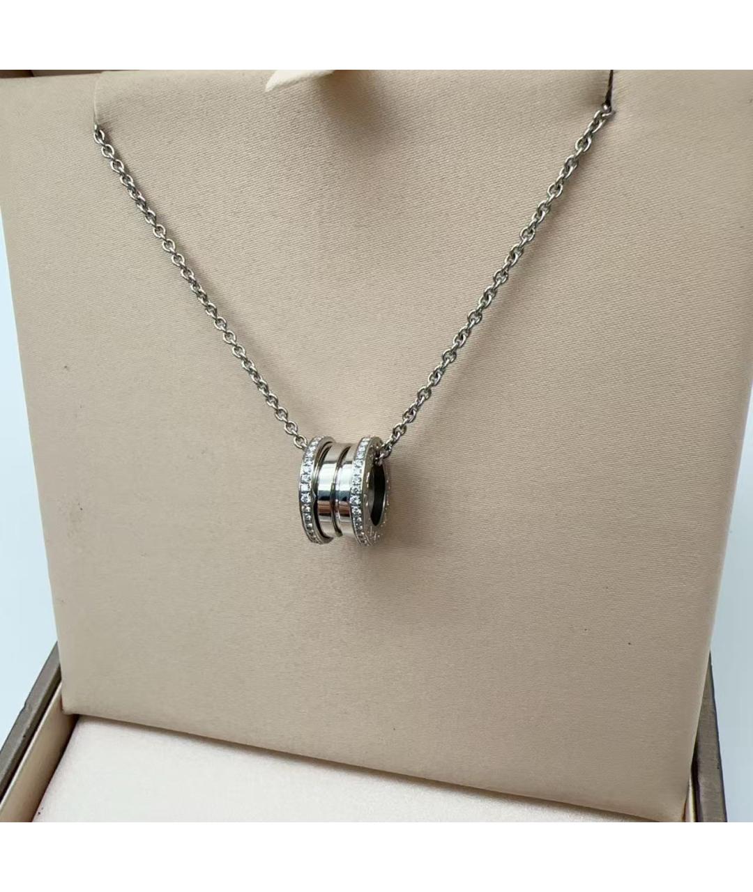 BVLGARI Серебряное колье из белого золота, фото 4