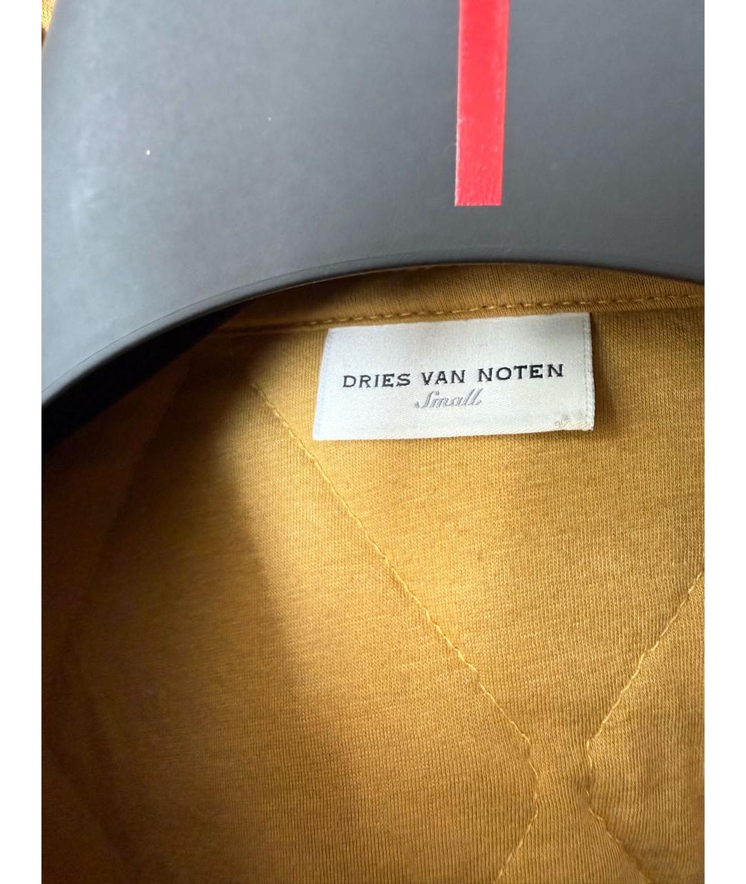 DRIES VAN NOTEN Желтая хлопковая куртка, фото 5