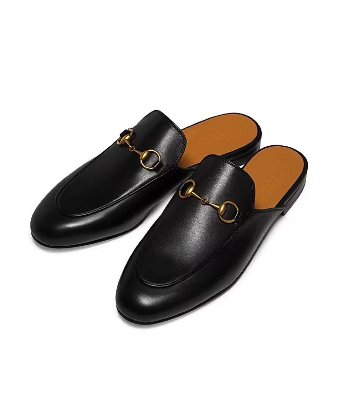 GUCCI Черные кожаные лоферы, фото 8