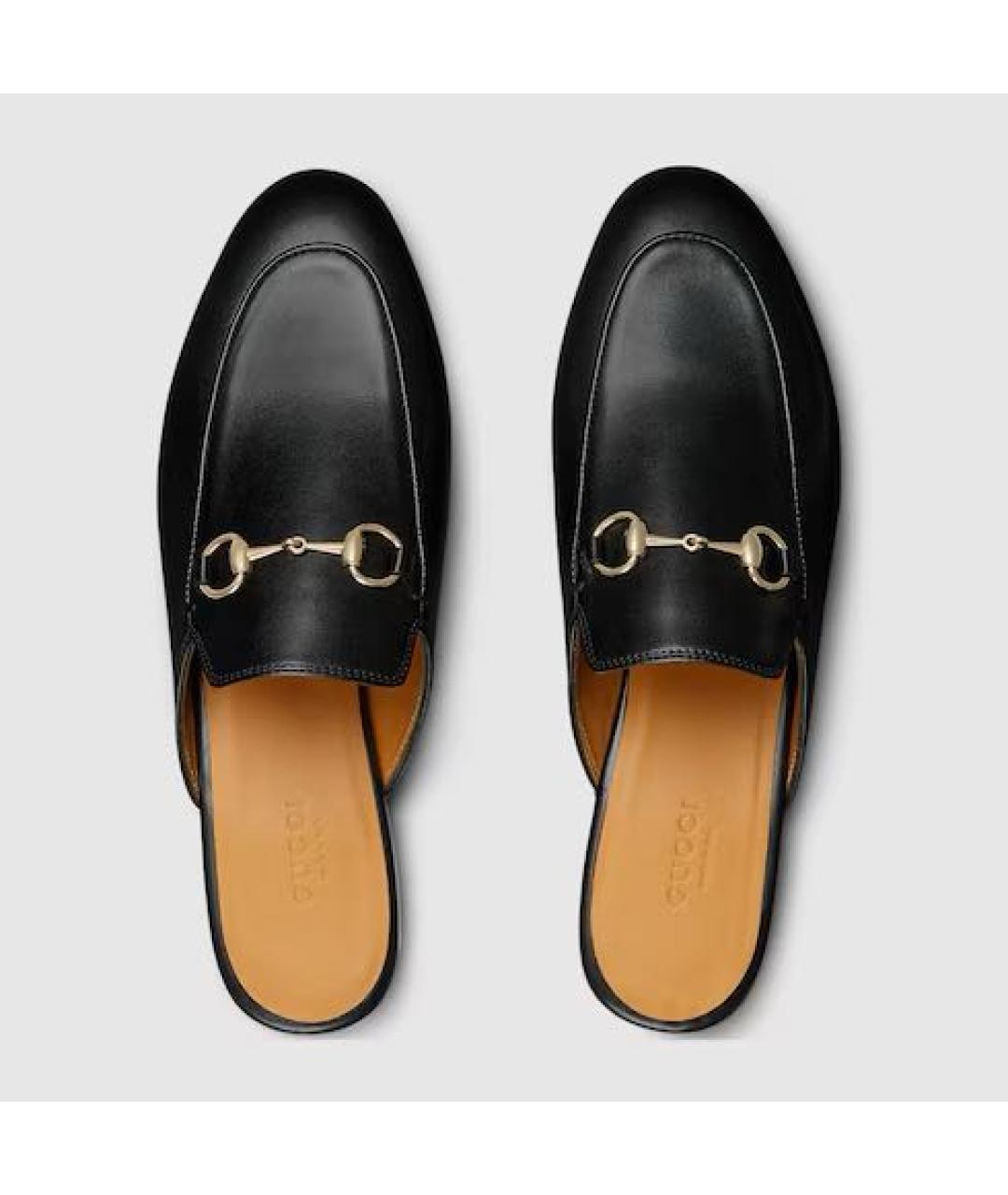 GUCCI Черные кожаные лоферы, фото 7