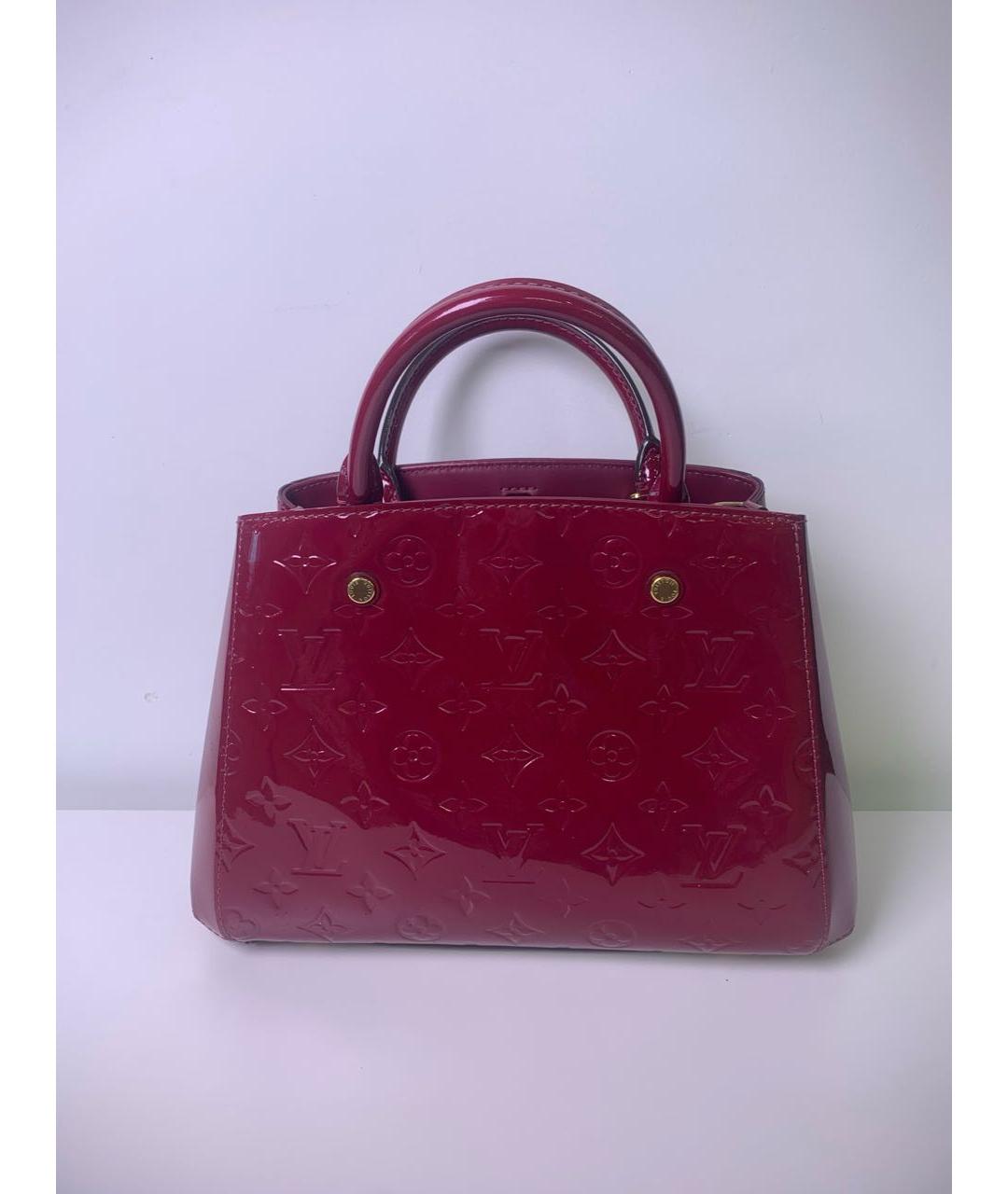 LOUIS VUITTON Красная сумка с короткими ручками из лакированной кожи, фото 8