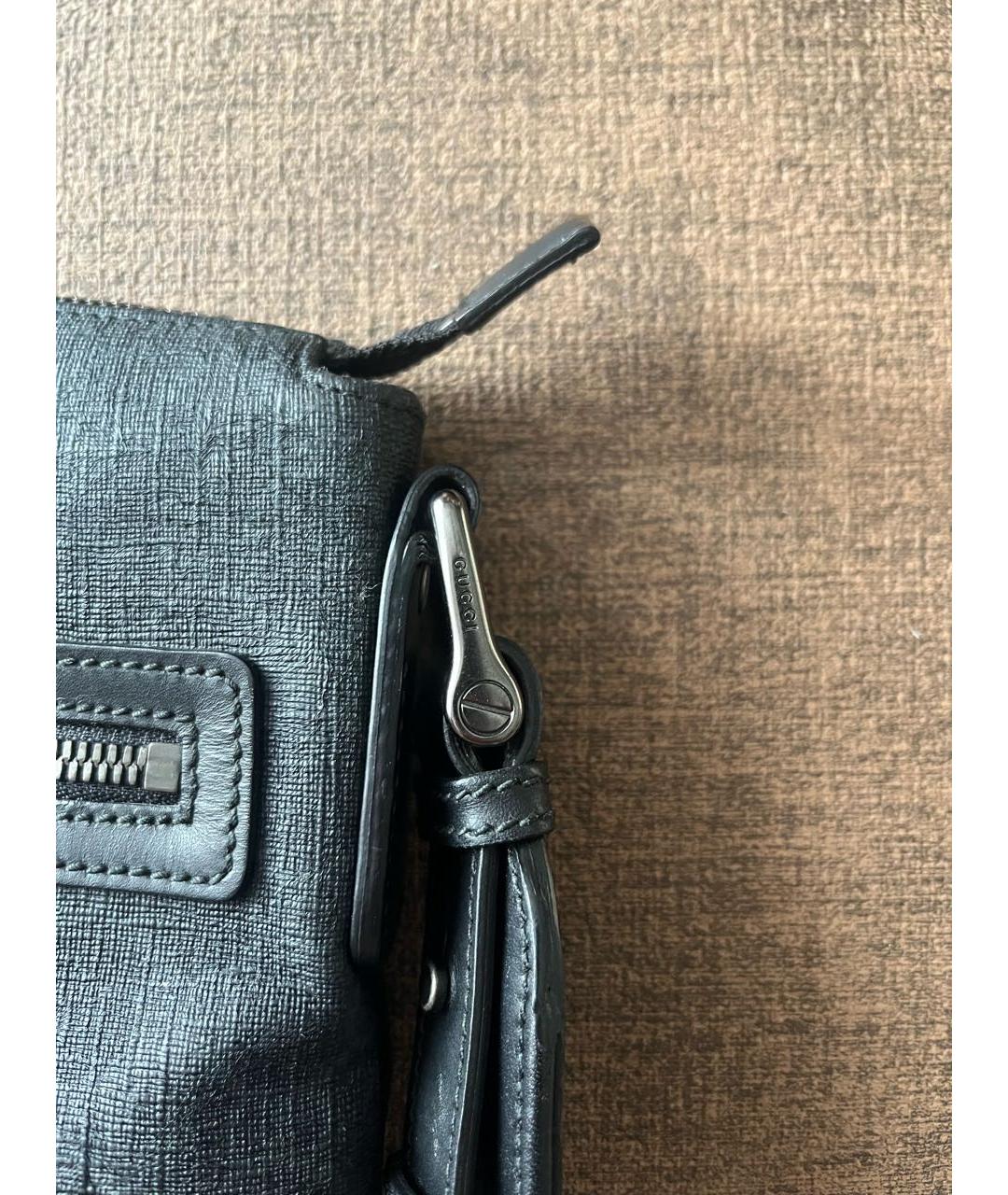 GUCCI Антрацитовая сумка на плечо, фото 4