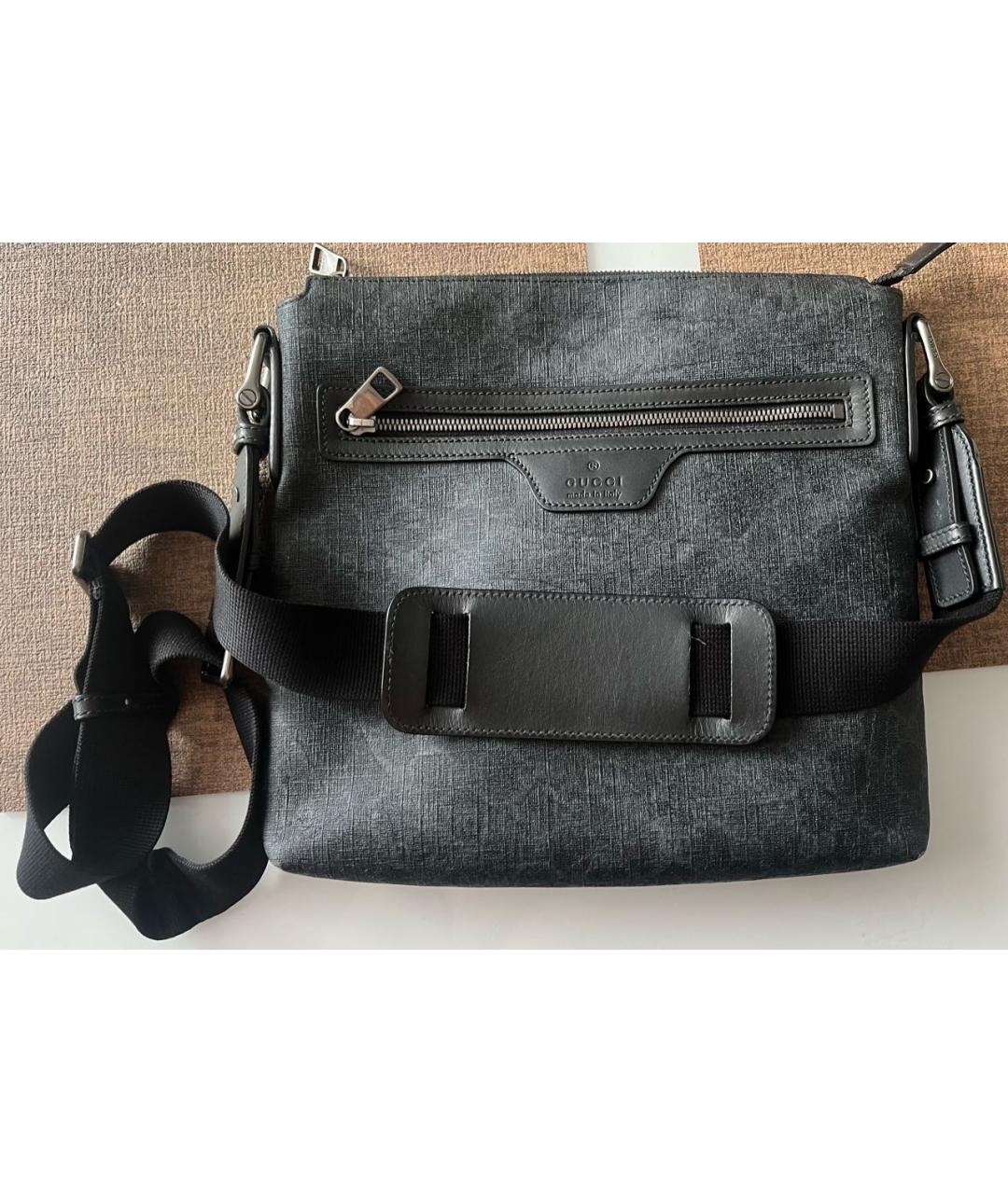 GUCCI Антрацитовая сумка на плечо, фото 9