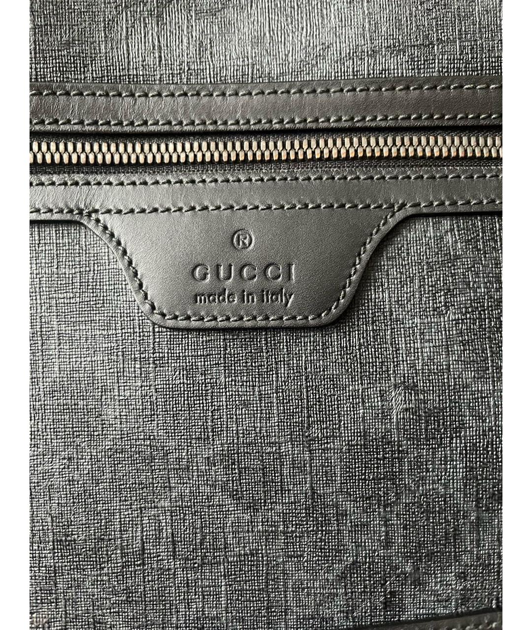 GUCCI Антрацитовая сумка на плечо, фото 3