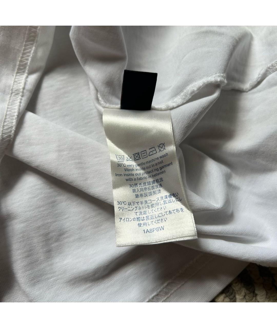 LOUIS VUITTON Белая хлопковая футболка, фото 6
