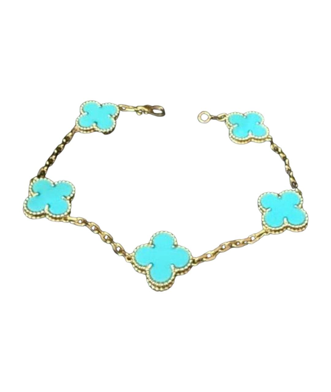VAN CLEEF & ARPELS Бирюзовый браслет из желтого золота, фото 1