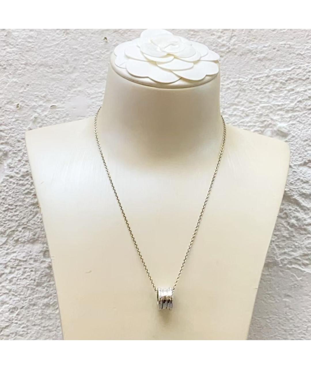 BVLGARI Серебряное колье из белого золота, фото 2