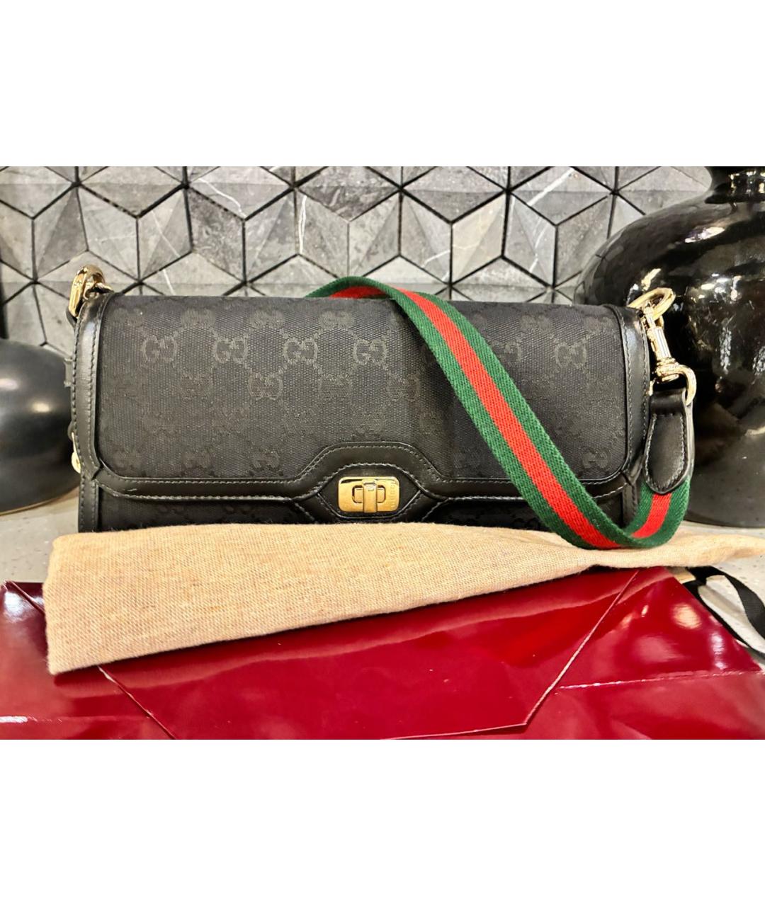 GUCCI Черная сумка через плечо, фото 3