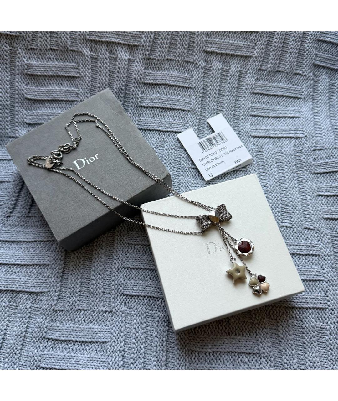 CHRISTIAN DIOR Серебряное колье, фото 3
