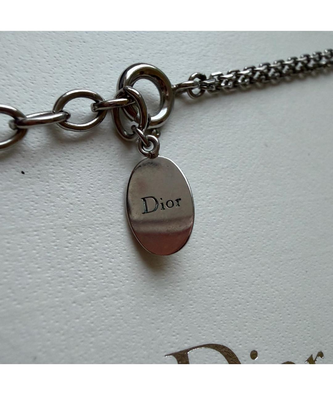 CHRISTIAN DIOR Серебряное колье, фото 7