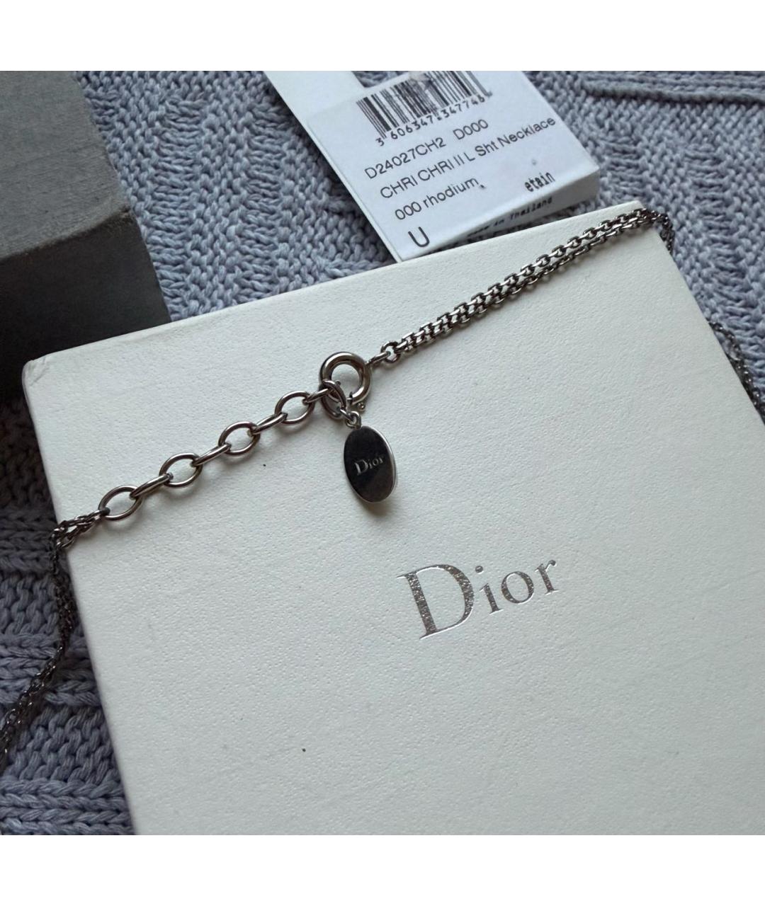 CHRISTIAN DIOR Серебряное колье, фото 6