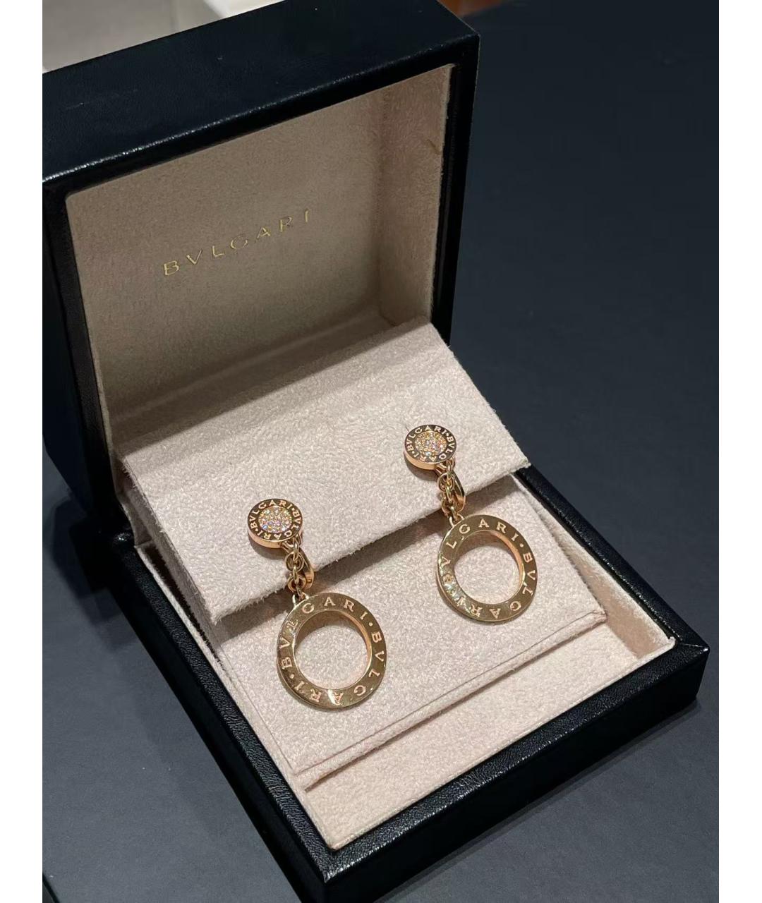 BVLGARI Золотые серьги из желтого золота, фото 2