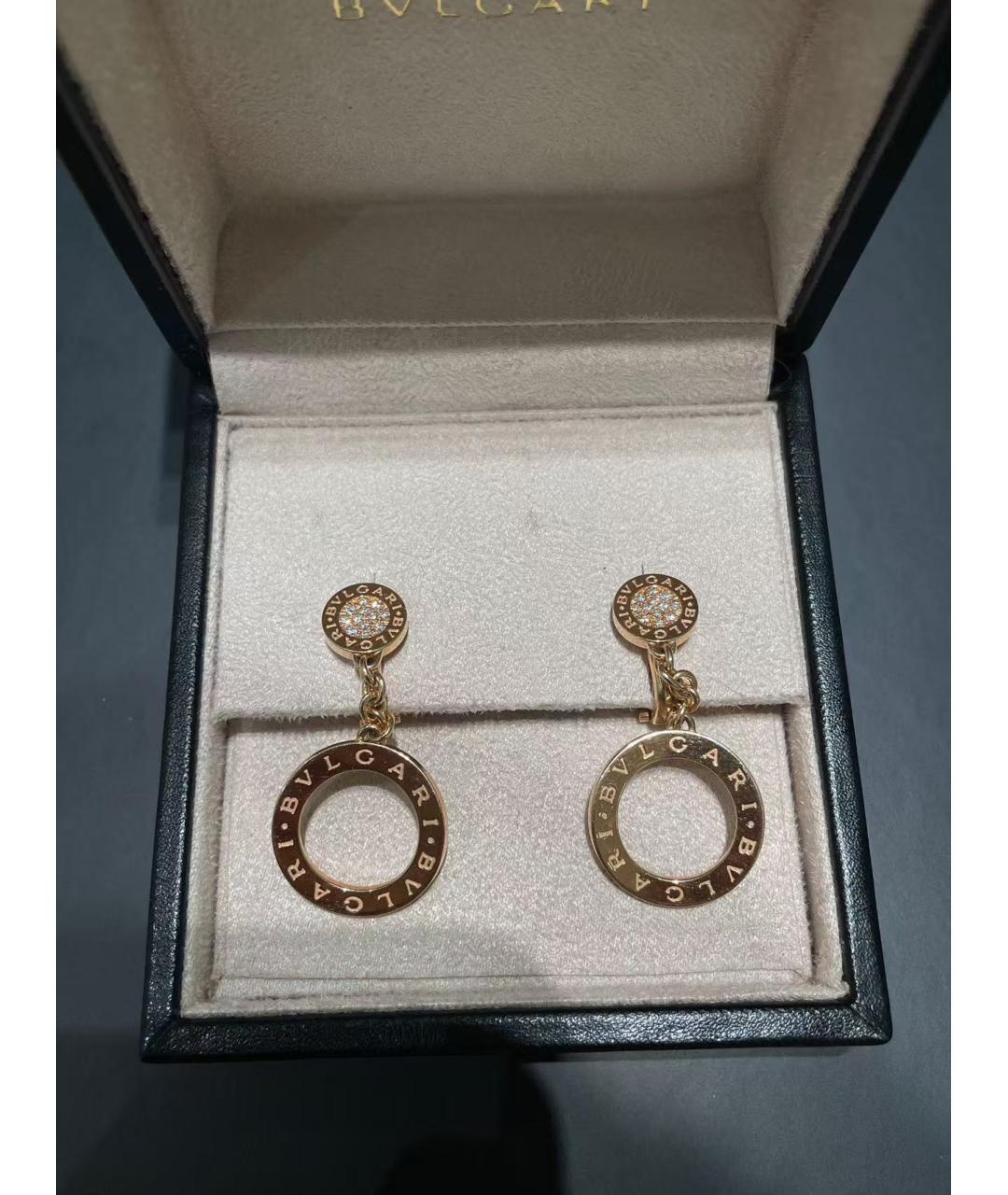 BVLGARI Золотые серьги из желтого золота, фото 4