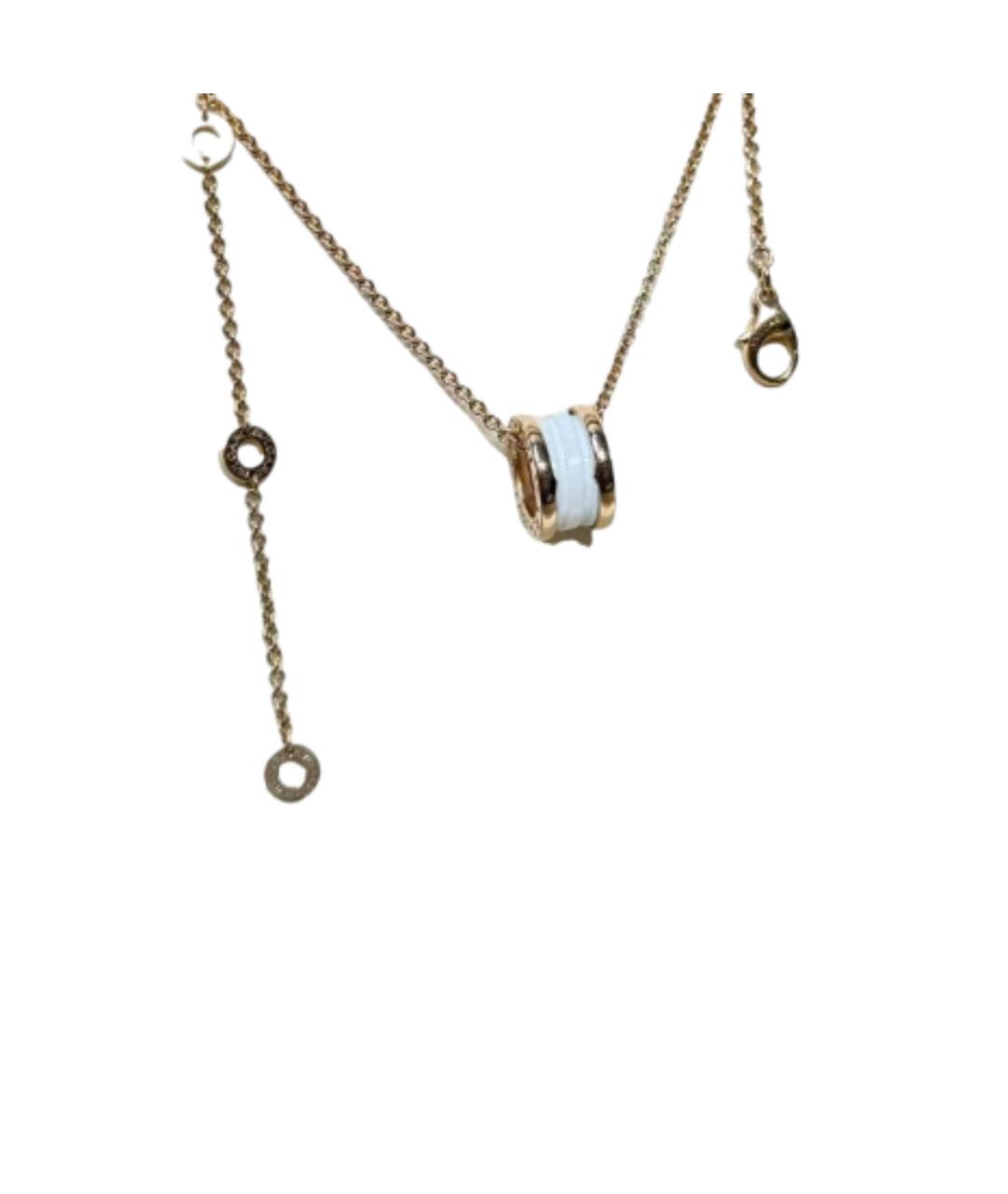 BVLGARI Бежевое колье из розового золота, фото 5