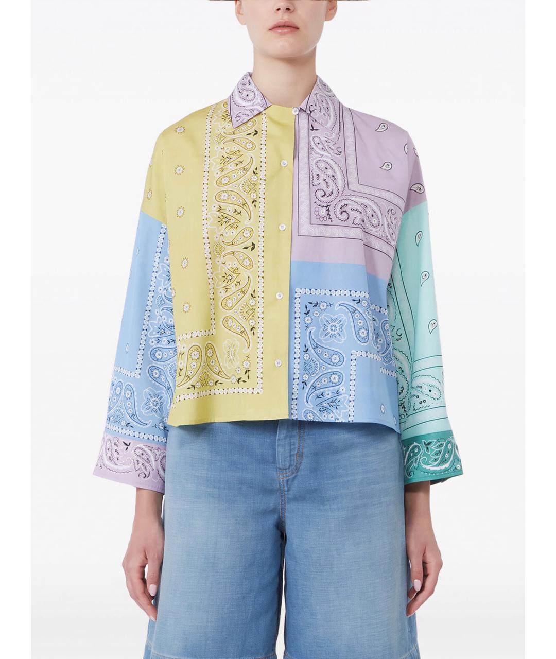 WEEKEND MAX MARA Мульти хлопковая рубашка, фото 3