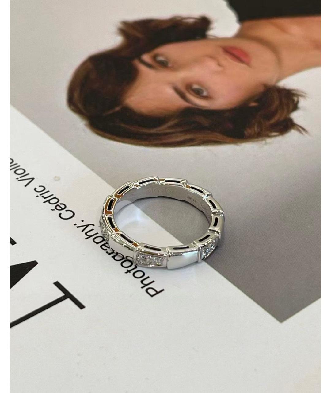 BVLGARI Серебряное кольцо из белого золота, фото 3