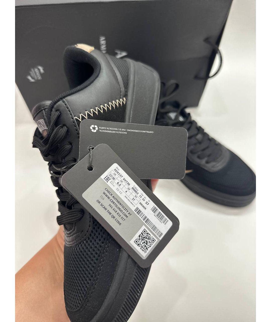 ARMANI EXCHANGE Черные кеды, фото 5