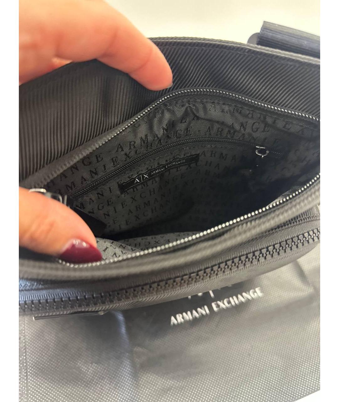 ARMANI EXCHANGE Черная сумка на плечо, фото 7