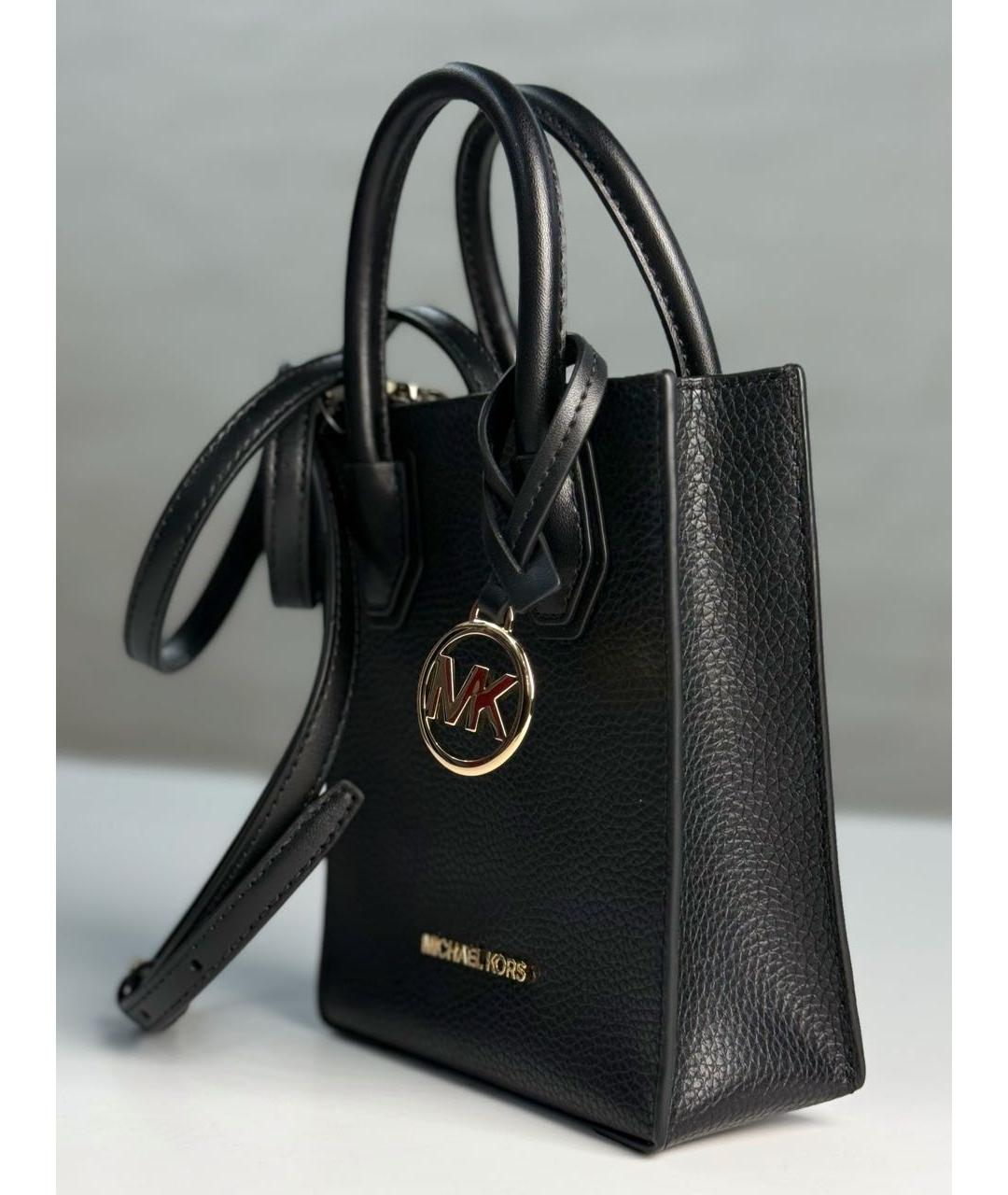 MICHAEL KORS Черная кожаная сумка с короткими ручками, фото 8