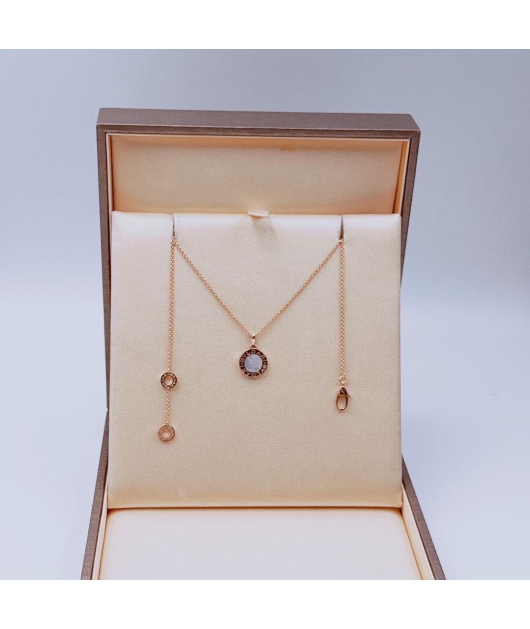BVLGARI Белое колье из розового золота, фото 2