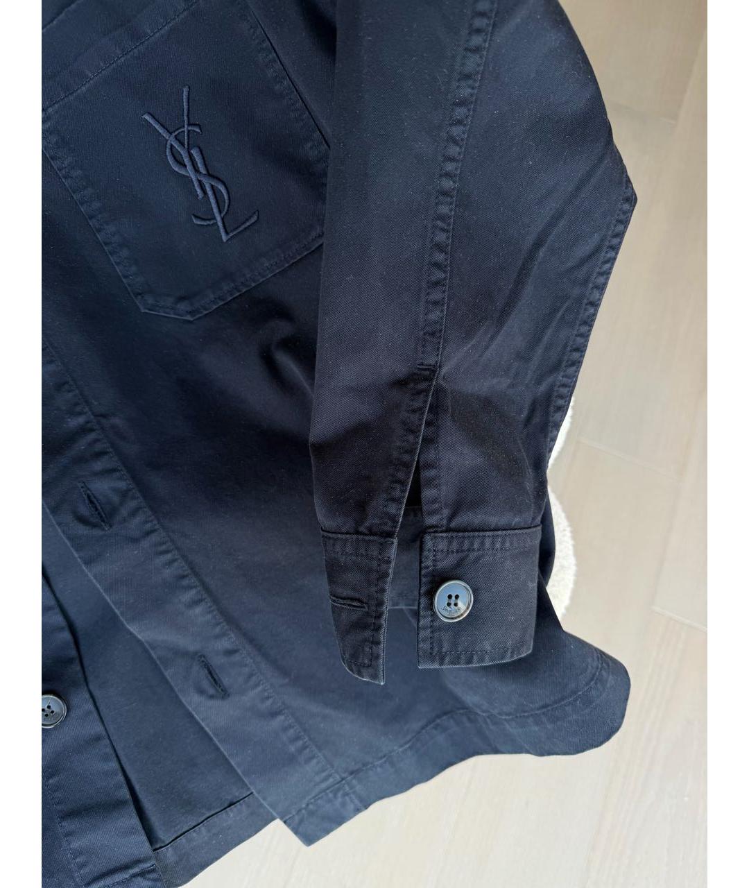 SAINT LAURENT Темно-синяя рубашка, фото 3