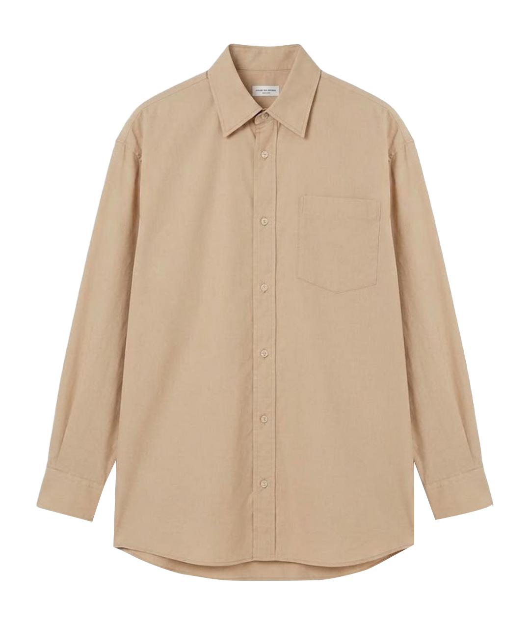 DRIES VAN NOTEN Бежевая рубашка, фото 1