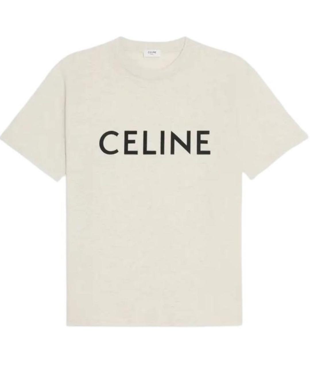CELINE Серая хлопковая футболка, фото 1