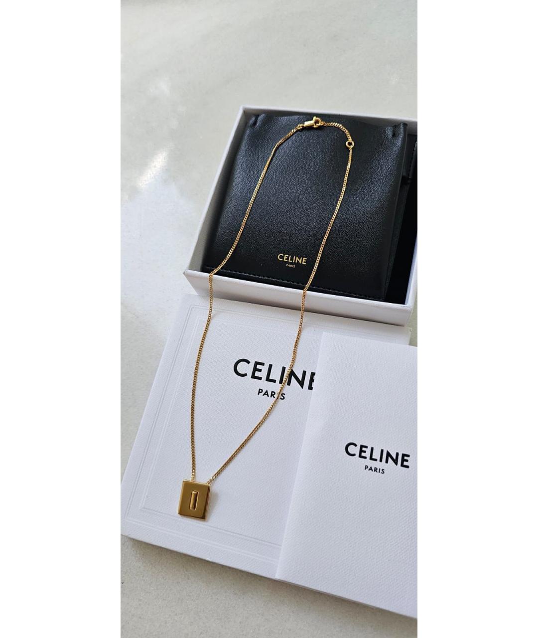 CELINE Золотой кулон, фото 2