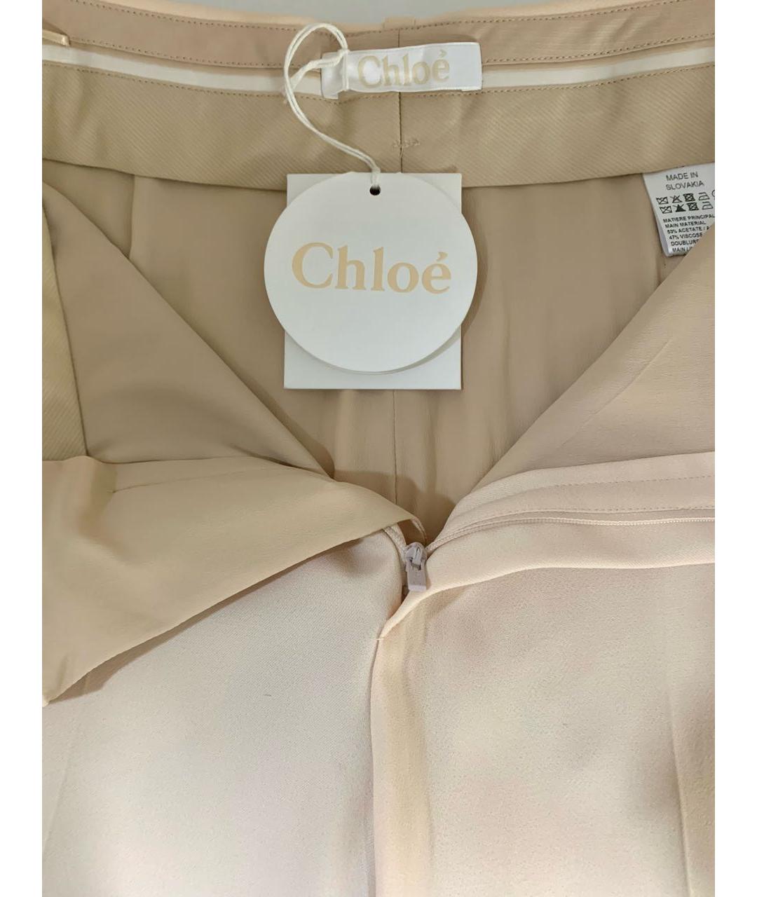 CHLOE Бежевые вискозные шорты, фото 3