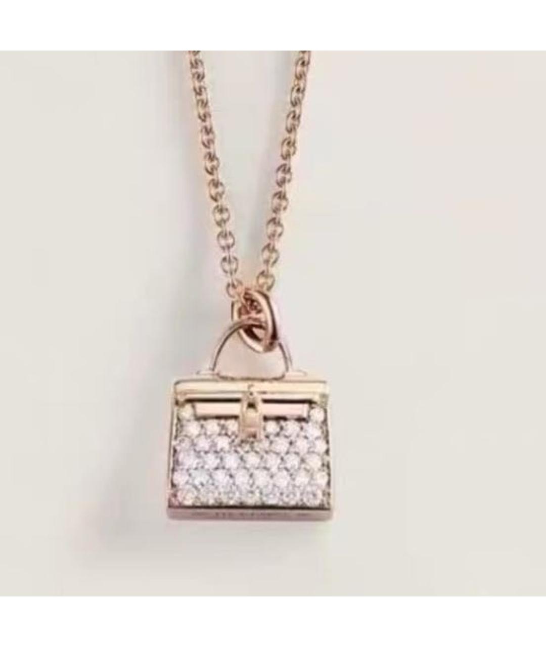 HERMES Золотое колье из розового золота, фото 7