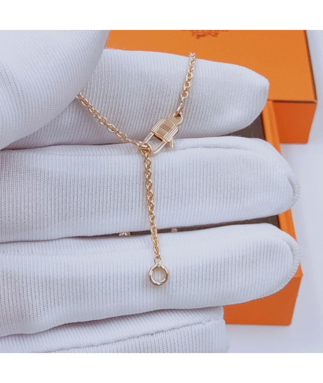 HERMES Золотое колье из розового золота, фото 6