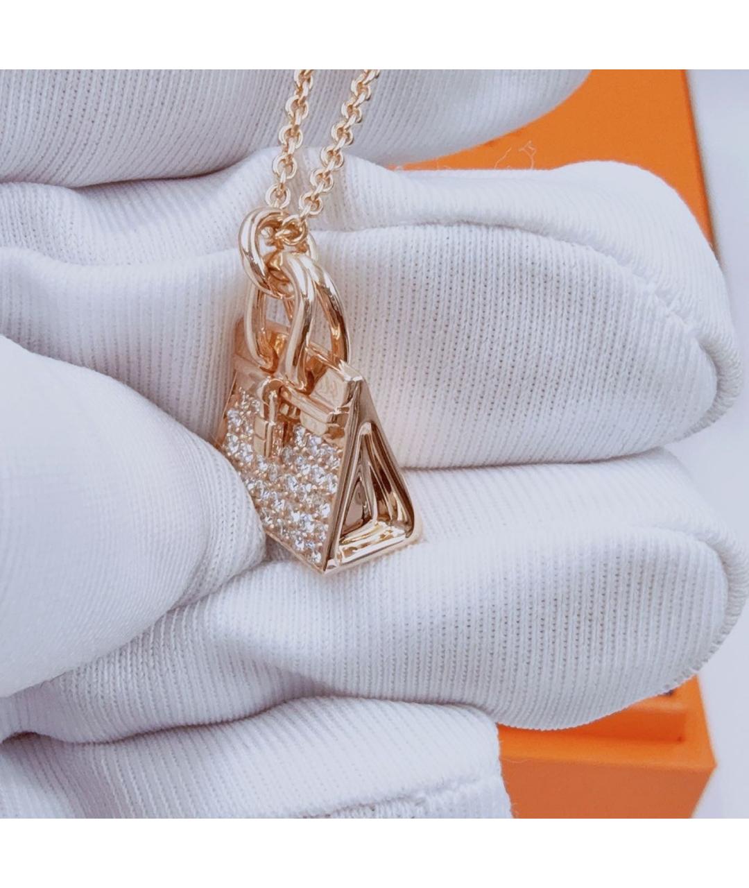 HERMES Золотое колье из розового золота, фото 5