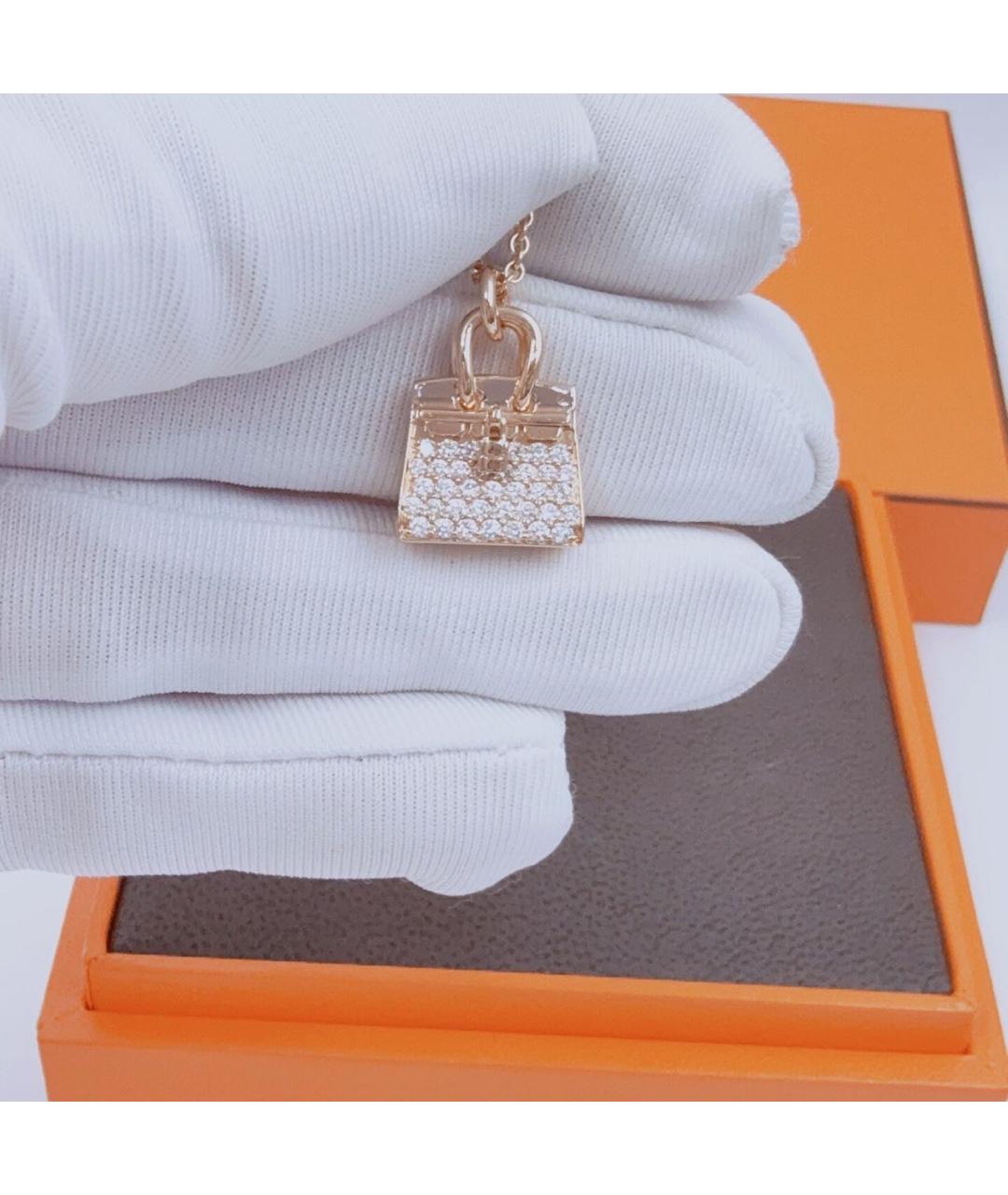 HERMES Золотое колье из розового золота, фото 2