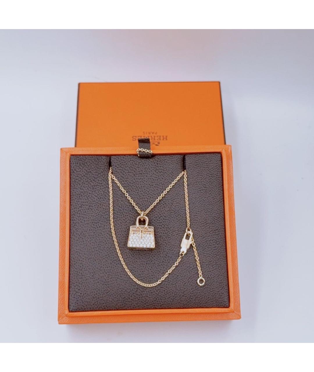 HERMES Золотое колье из розового золота, фото 4