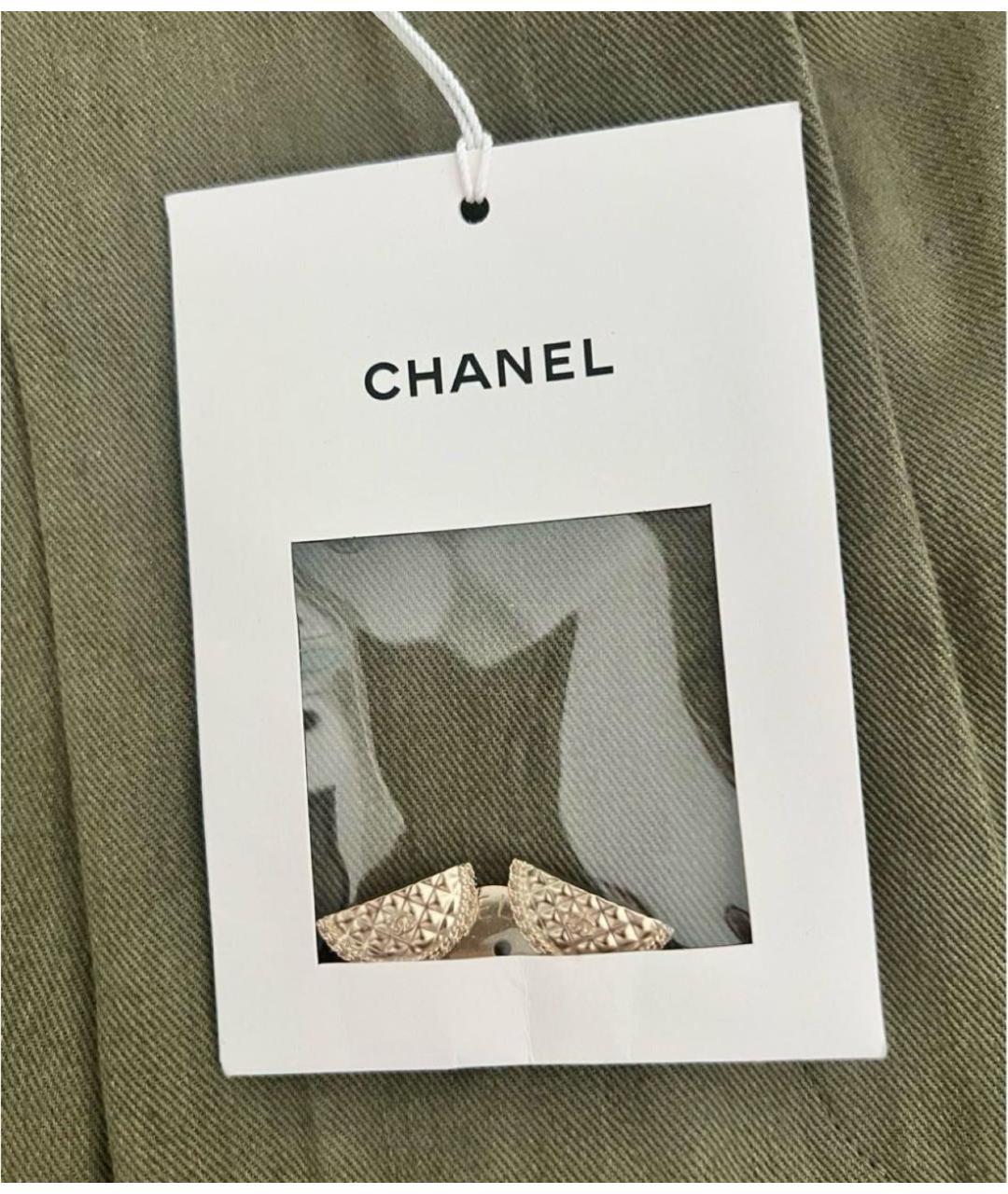 CHANEL Хаки хлопковые шорты, фото 3
