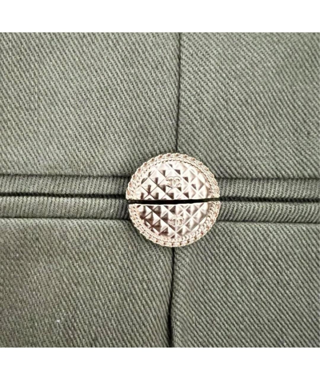 CHANEL Хаки хлопковые шорты, фото 6