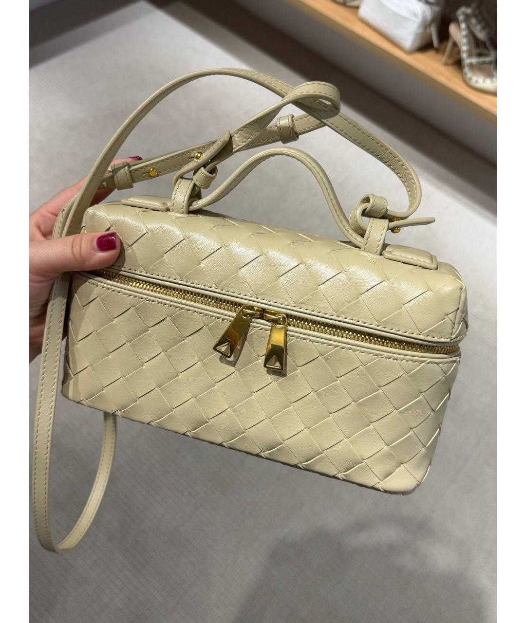 BOTTEGA VENETA Желтая кожаная сумка через плечо, фото 2