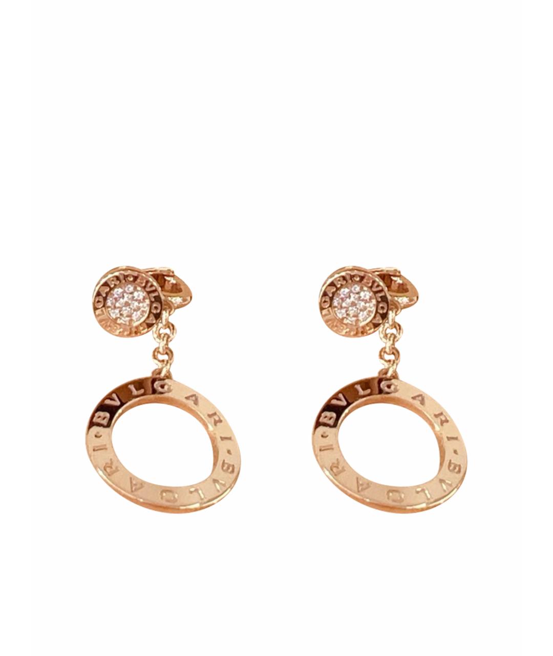 BVLGARI Золотые серьги из розового золота, фото 1