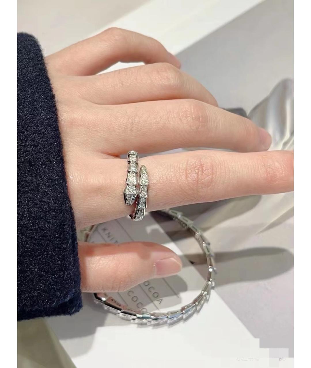 BVLGARI Серебряное кольцо из белого золота, фото 8